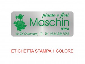 Etichette adesive per fioristi, fiorai e vivaisti (mm 50x20)  (cod.50G)